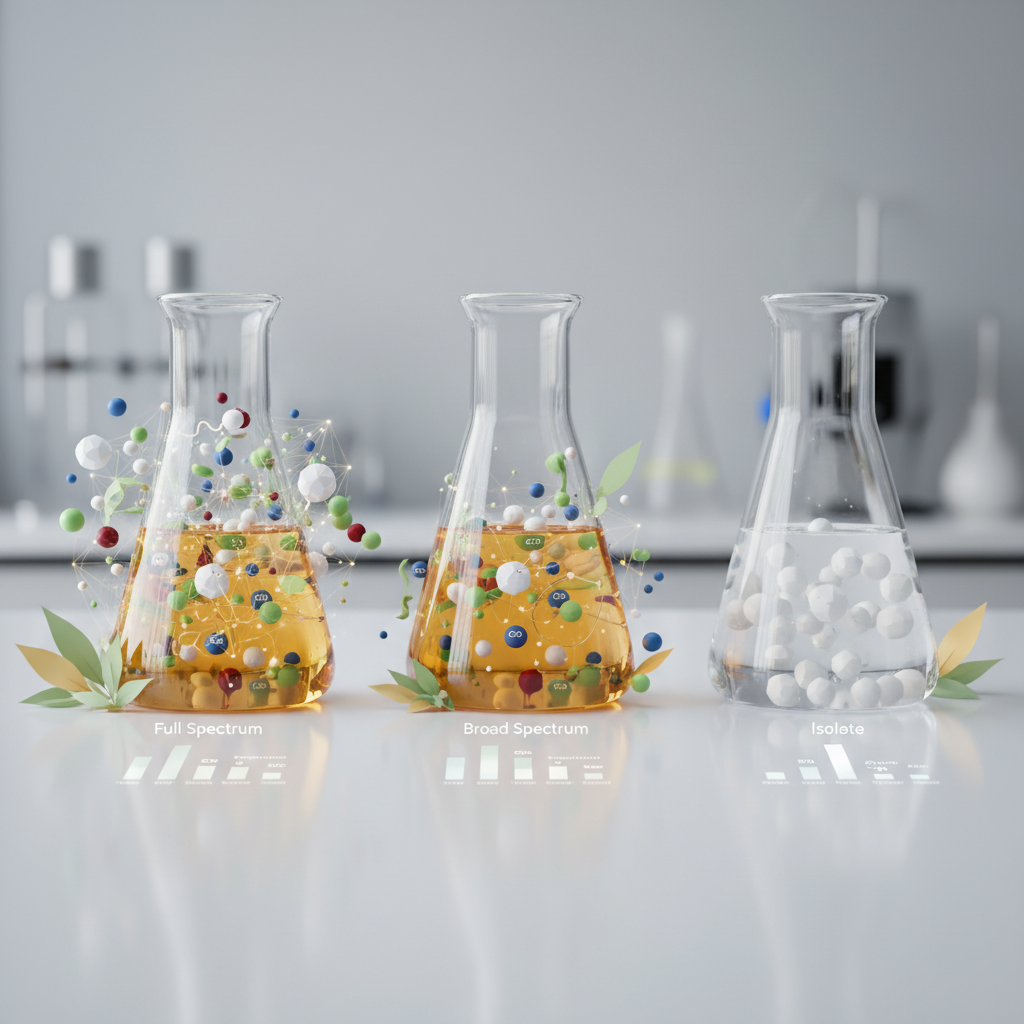 Full spectrum, broad spectrum, isolat : quelle différence ?