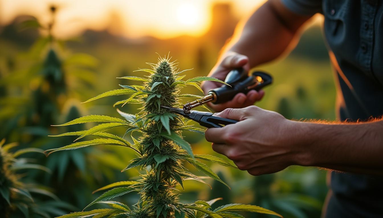 Illustration: Définitions du palissage et de la taille dans la culture du CBD