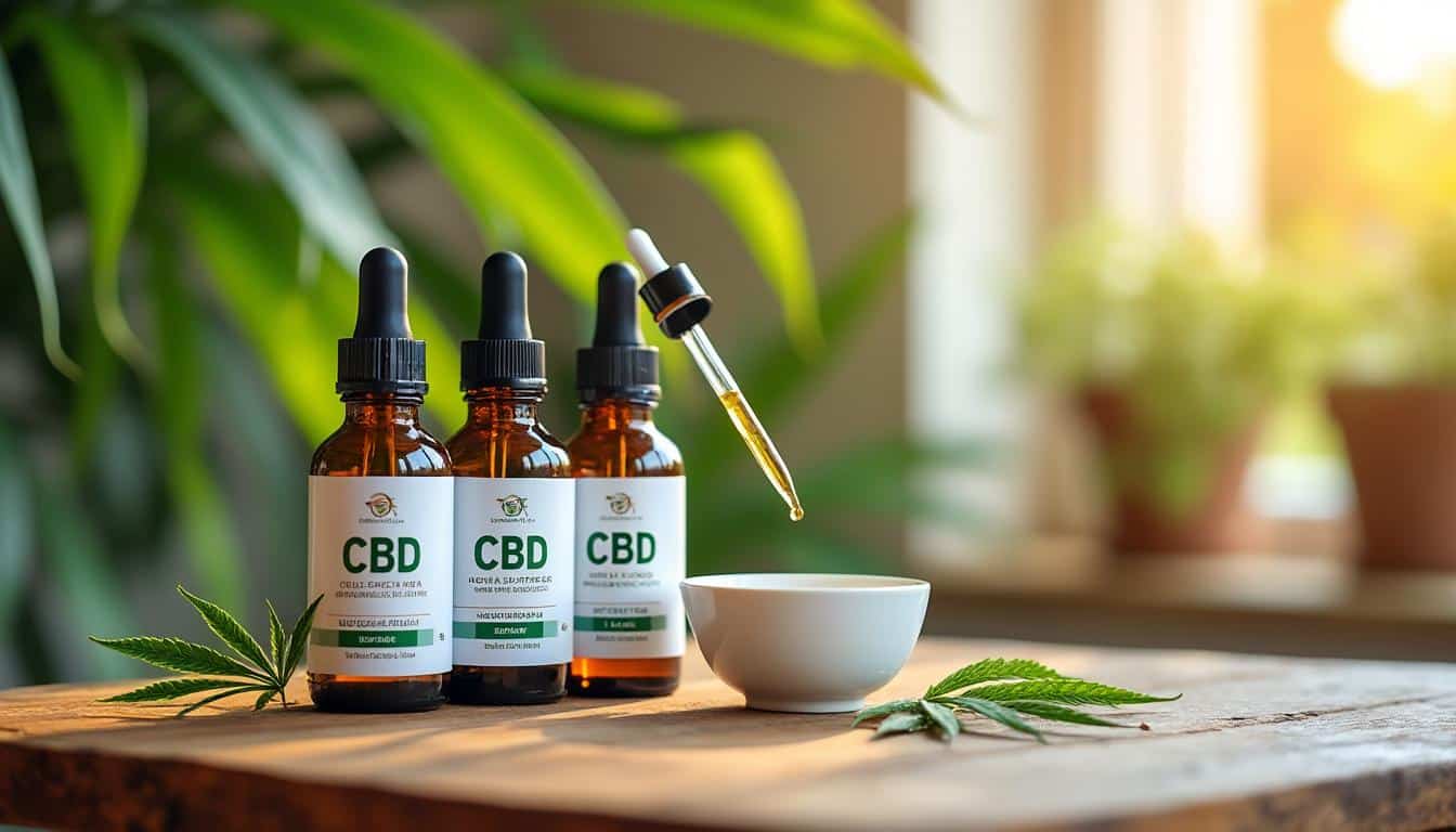 Illustration: Les différentes formes d’huiles de CBD : full spectrum, broad spectrum et isolat