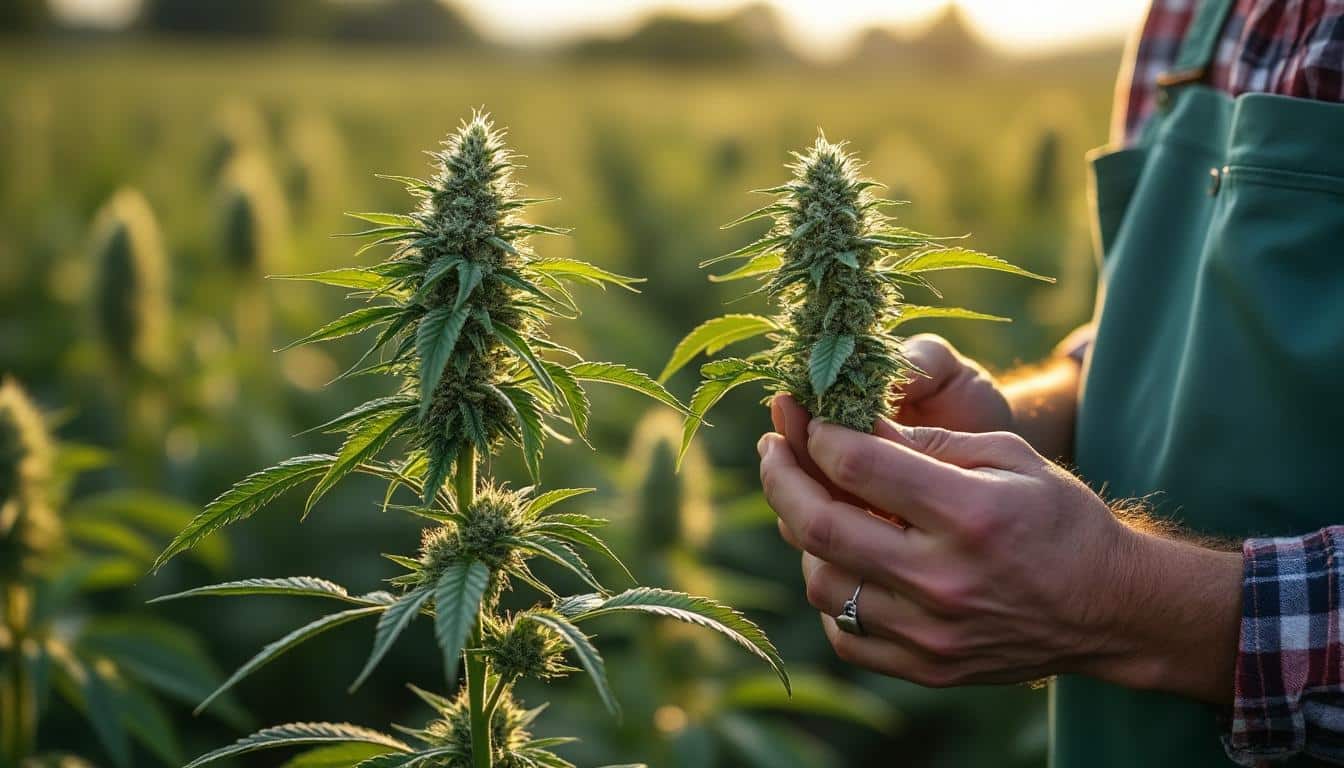 Illustration: Importance de différencier le chanvre mâle du chanvre femelle en culture de cannabis