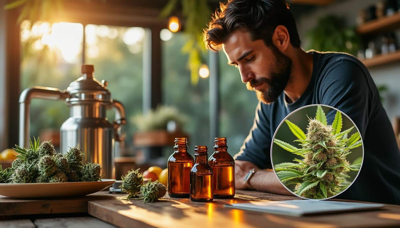 Illustration: Définition et origine de l’huile de CBD : composition, extraction et différences