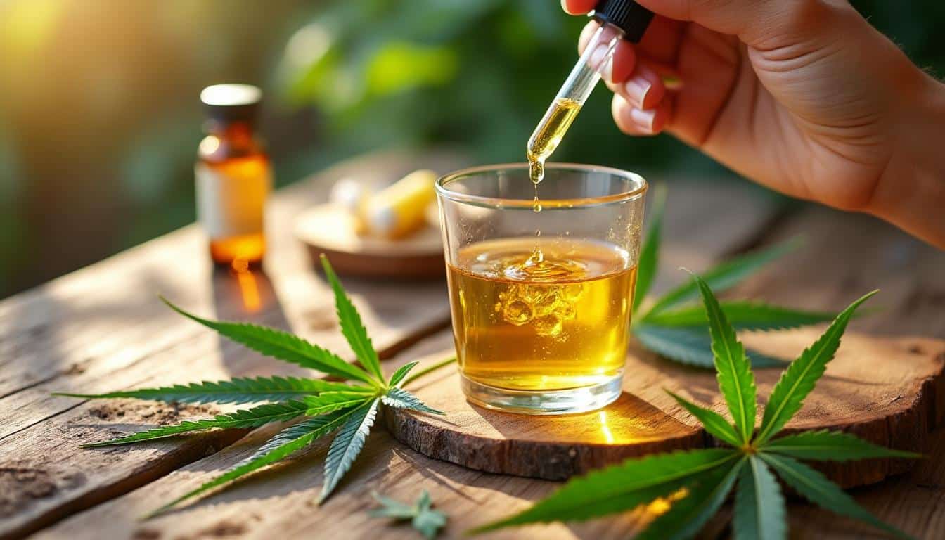 Illustration: Définition et composition de l’huile de CBD : comprendre les bases pour la santé