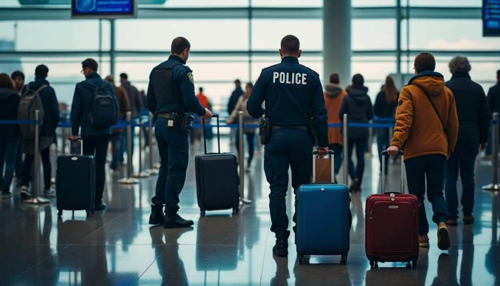 Contrôle de la police dans le transport en avion international : guide complet